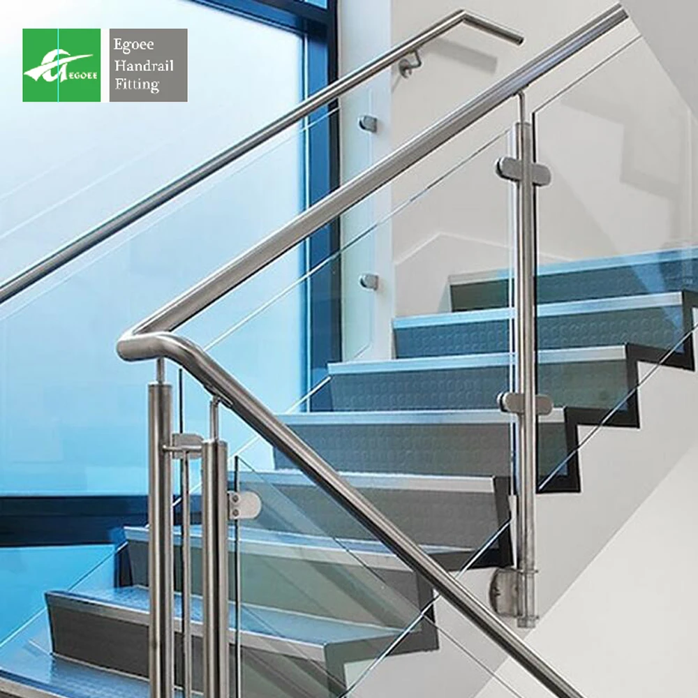 foshan shunde railing stainless steel outdoor ,304 indoor glass railing balcony,316 staircase pillar and rails