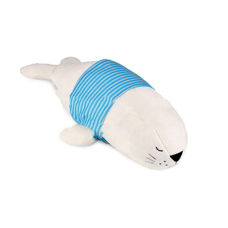 Total body plush seal stuffed animal soft toy pillow for kids