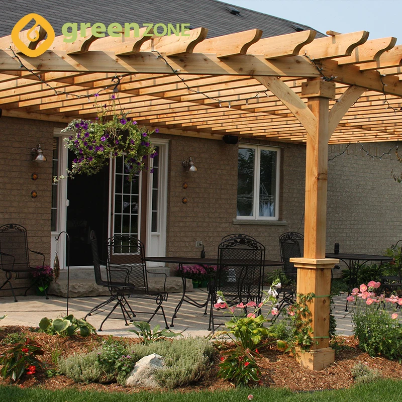 Gazebo manufacturers aluminum WPC outdoor pergola