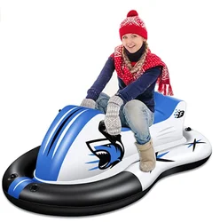 Inflatable snow tube ,Heavy Duty Sleds for Snow Made by Rubber Material, Snowmobile Sled Equipped with Sturdy Handles