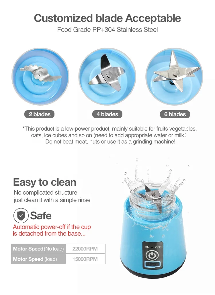 personal mini profecional licuadora oster de mano vaso potentes manual  3 en 1 usb recargable la licuadora portatil licuadoras