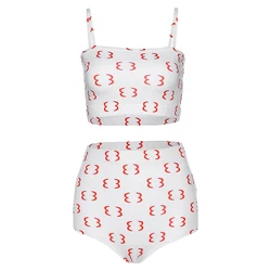 S1736666 slim printing Sports shorts tow piece set woman summer sleeveless camis crop top& shorts pure Home elastic suit