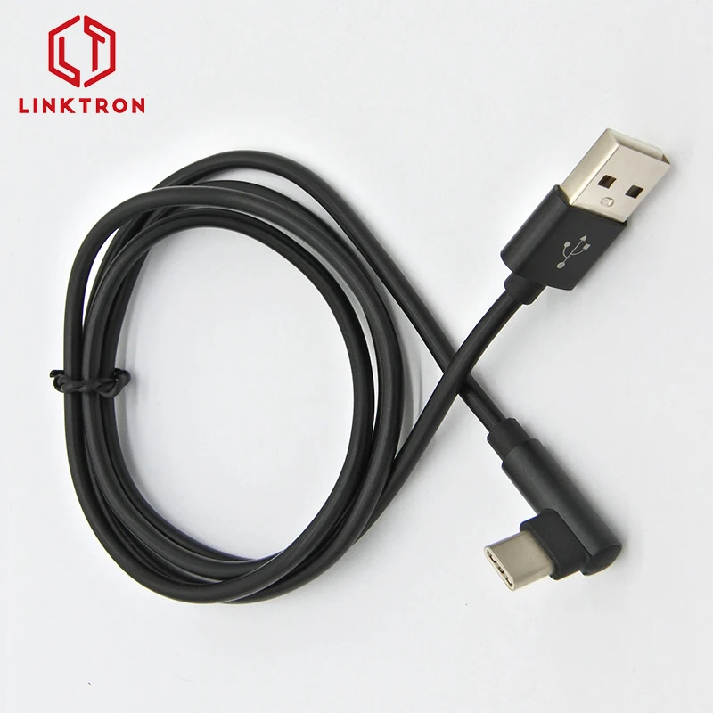 Right Angle USB Type-C Cables VR Headset 5M 5Gbps Data Transfer 3A Fast Charge Cabo USB C Kabel for Oculus Quest 2 Link