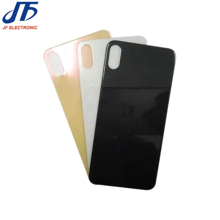 Большое отверстие крышка аккумулятора заднее стекло для iphone X XS MAX Задняя стеклянная панель с