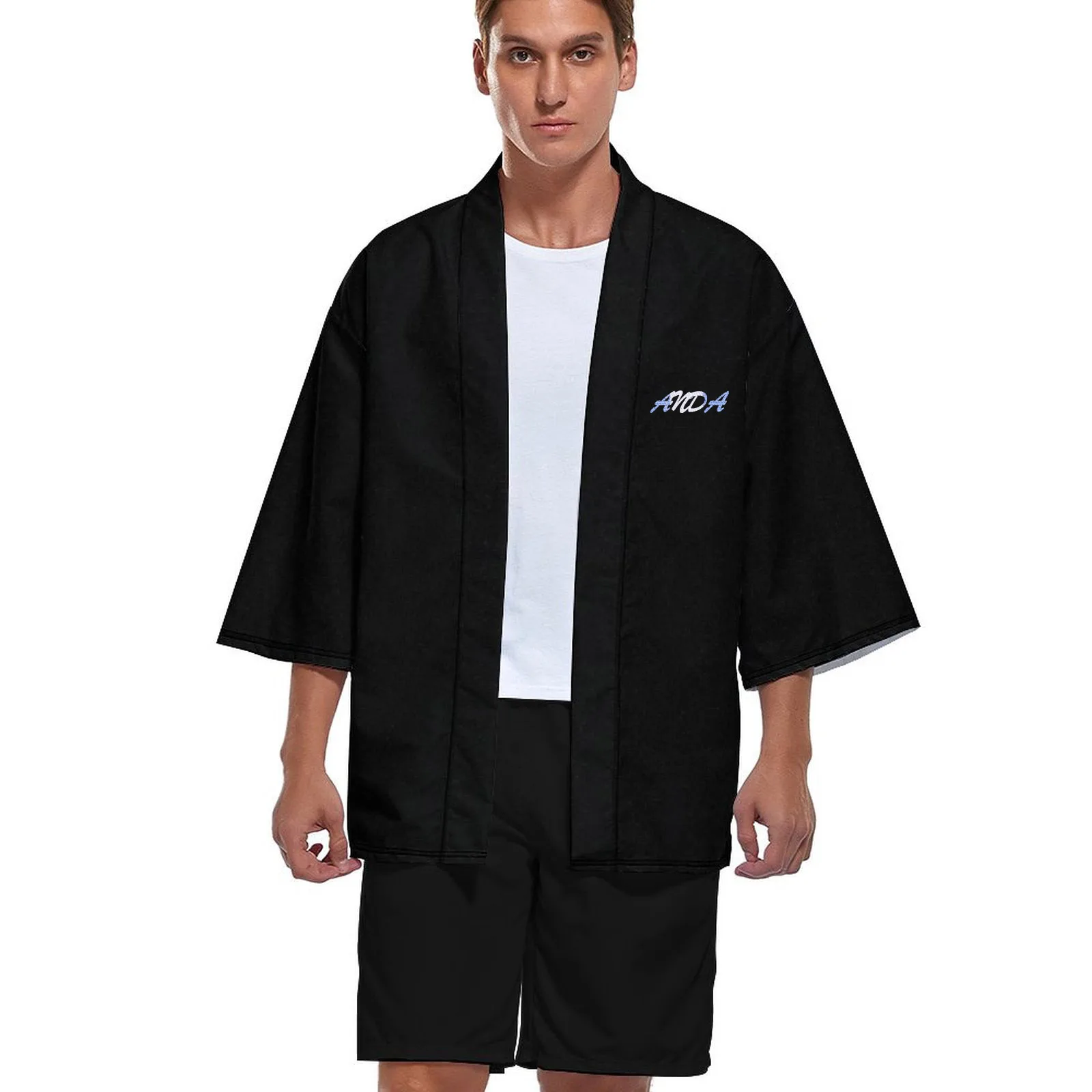 Japanese kimono cardigan men shirt summer new design kimono shirt custom print pattern