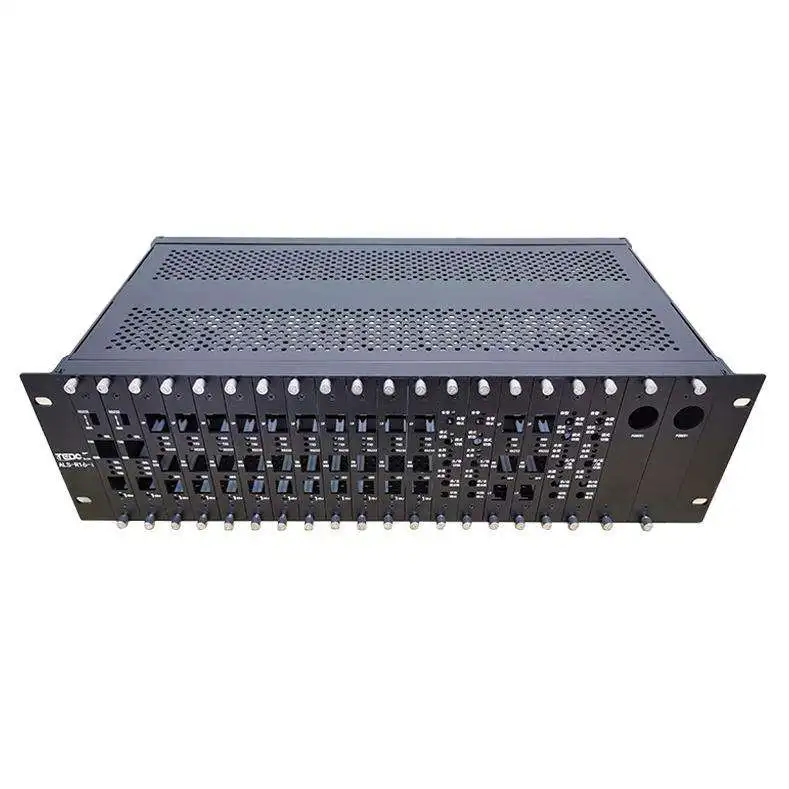 3U 19 Slots Fiber Media Converter Rack-Mount Chassis, Supports Two Power  No reviews yet