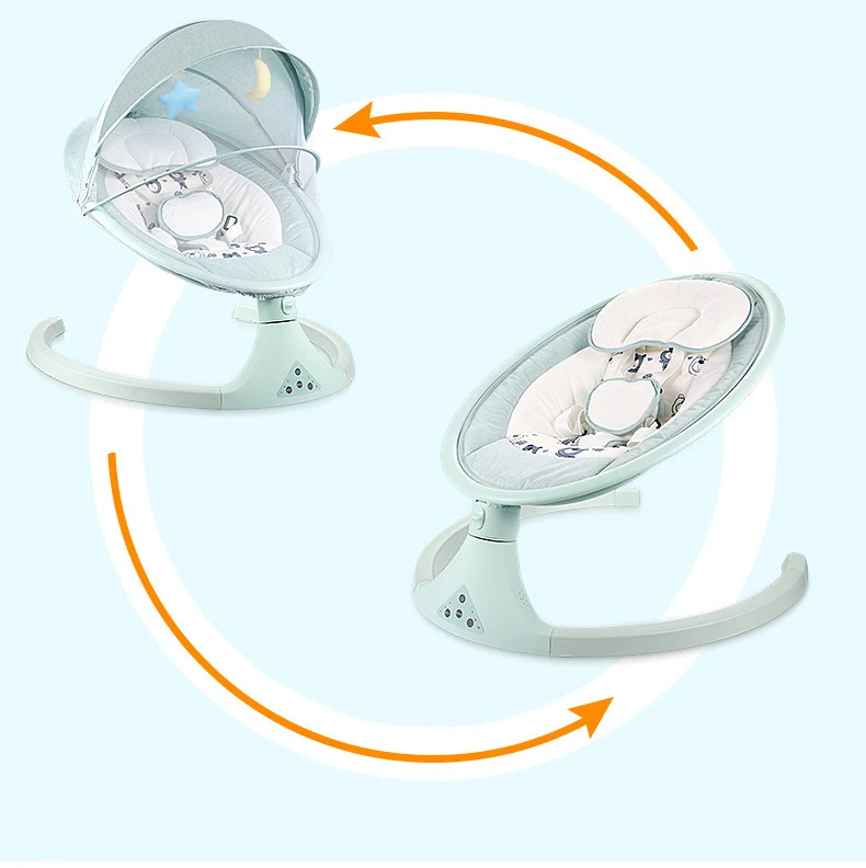 
Automatic Baby Swing Bed New baby swing bouncer fitted portable baby rocking crib chair With Music And Remote Control 