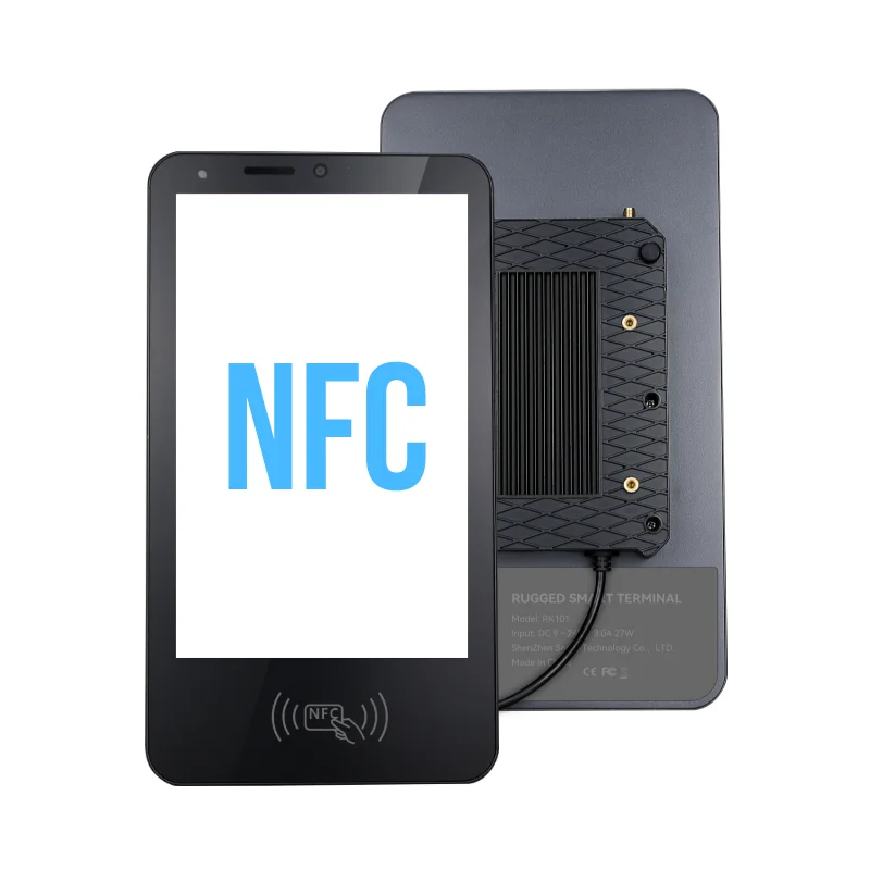 HUGEROCK RK101 Sdk Available ip65 Waterproof Industrial Touch Screen Panel Pc Nfc reader module Android all in one computers