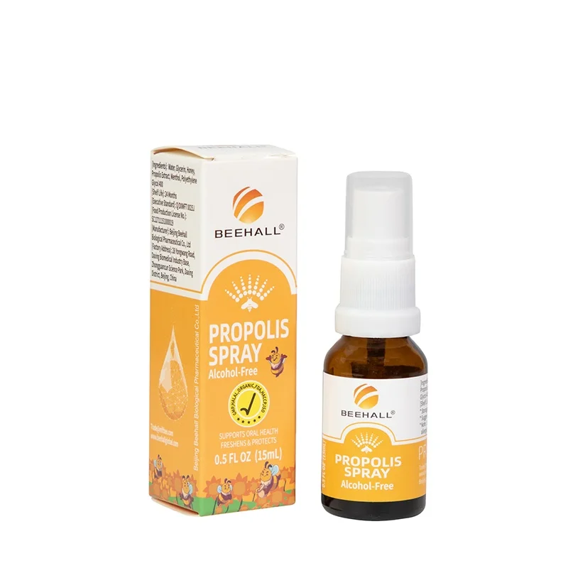 BEEHALL Bulk Custom Logo Alcohol Free Propolis Spray for Family