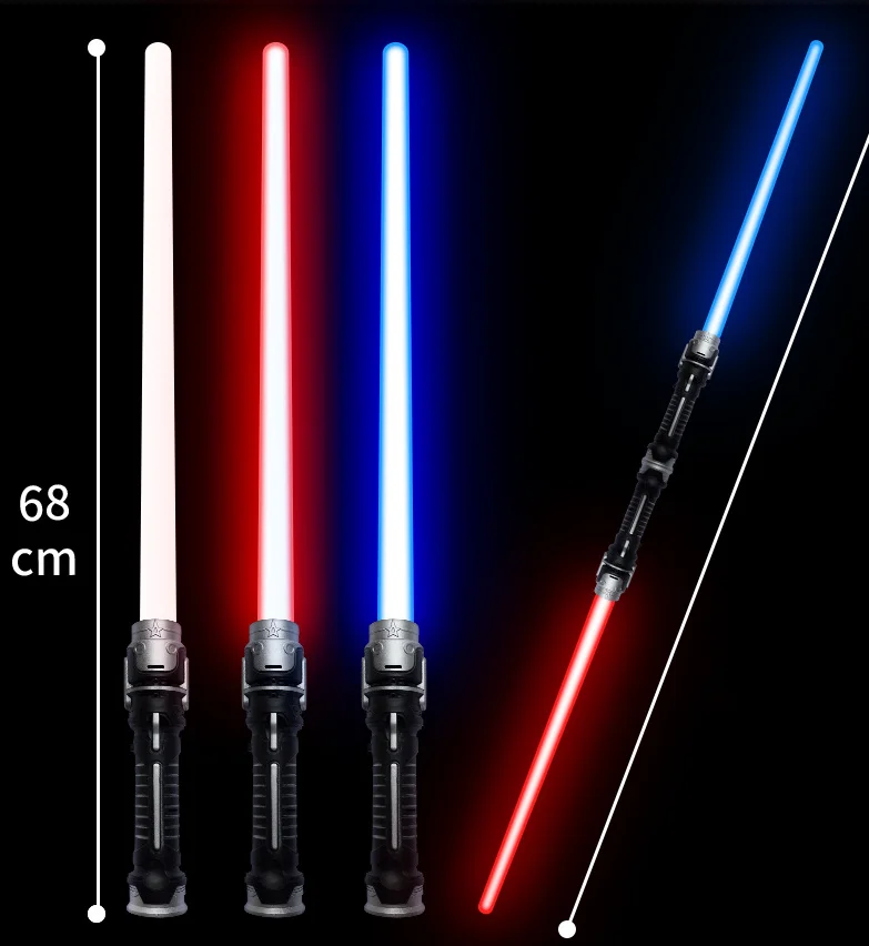 Factory Telescope Retractable Stretchable Light-saber Sound Kids Laser Sword Led Flashing Colorful Light Up Toy Swords