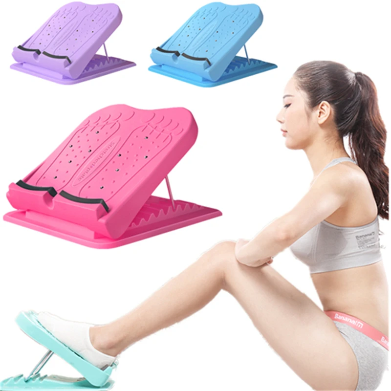 
8 Gear Adjustable Anti-slip Calf Balance Plate Yoga Stovepipe Fitness Pedal Leg Stretcher Gym Stretching Board 