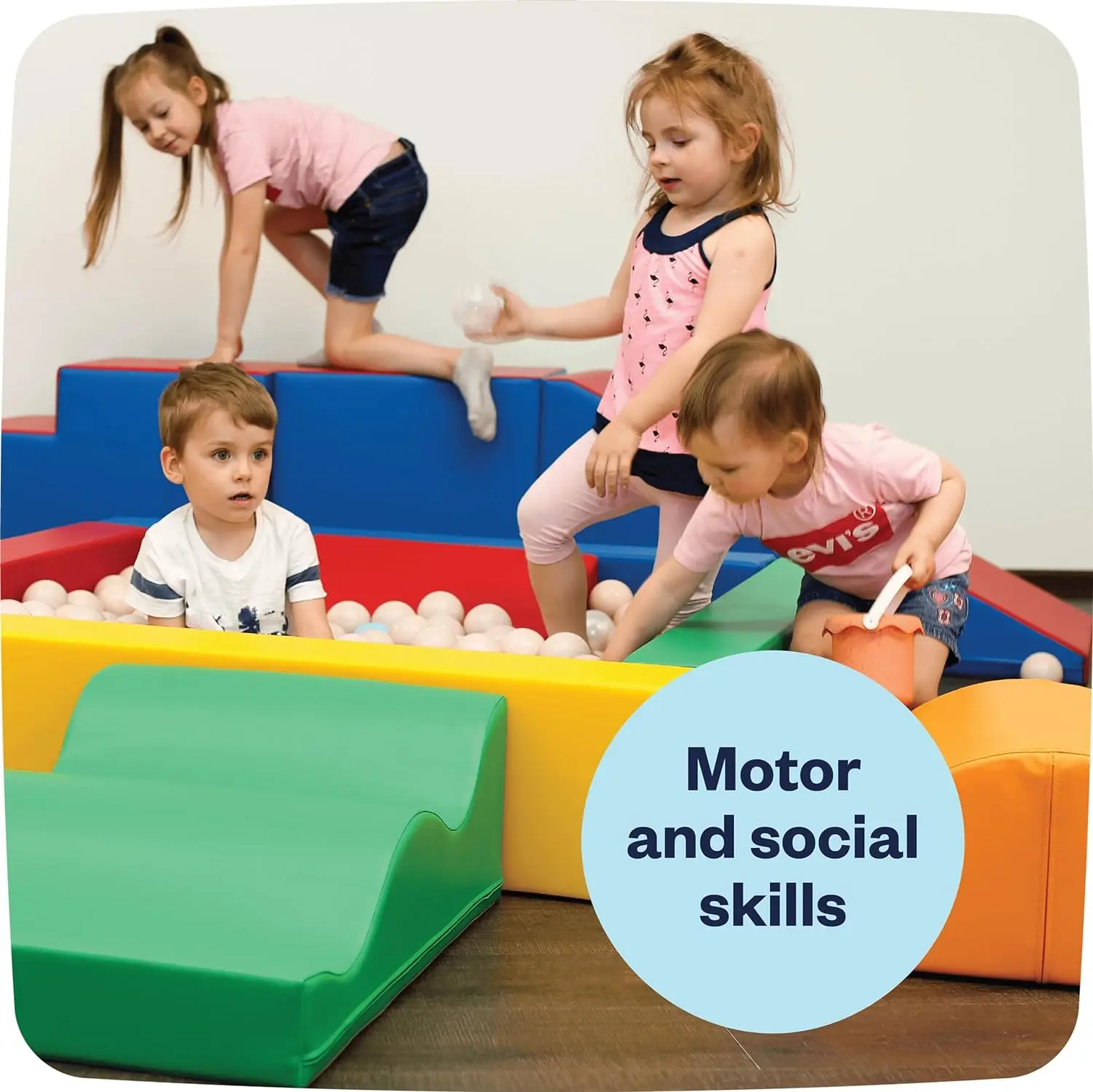 Children Soft Ball Pool Wholesales High-quality Play Square Indoor for Party Carton Package Foam Living Room Sofa Set Modern