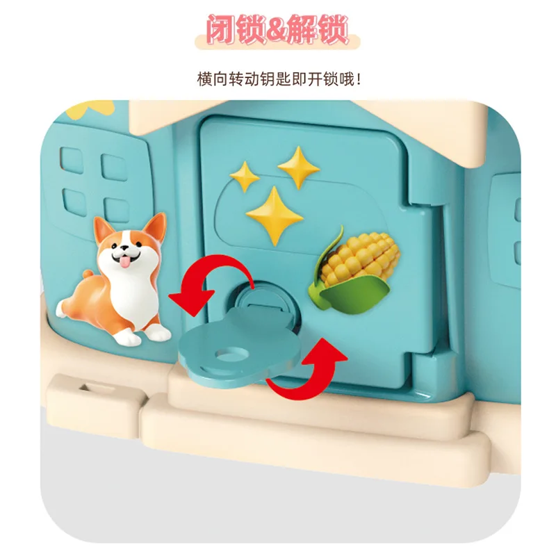 2024 New Design Cartoon Cute Cabin Savings Money Box Kids Multi Function Digital Coin Cash Saving Toys For Children Gift