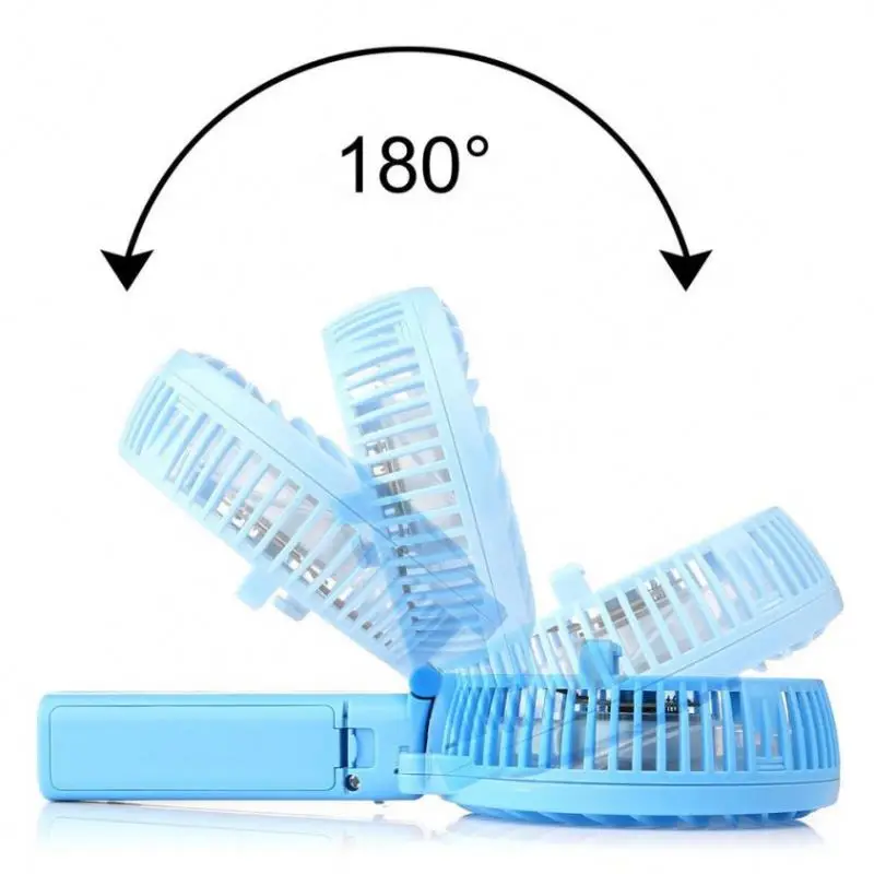 Outdoor Portable mini fan battery USB handy fan, mini handheld rechargeable fan with light