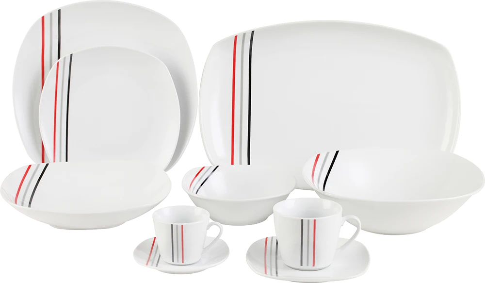 
Europe Style Dinning Ceramic Square Dinnerware set 