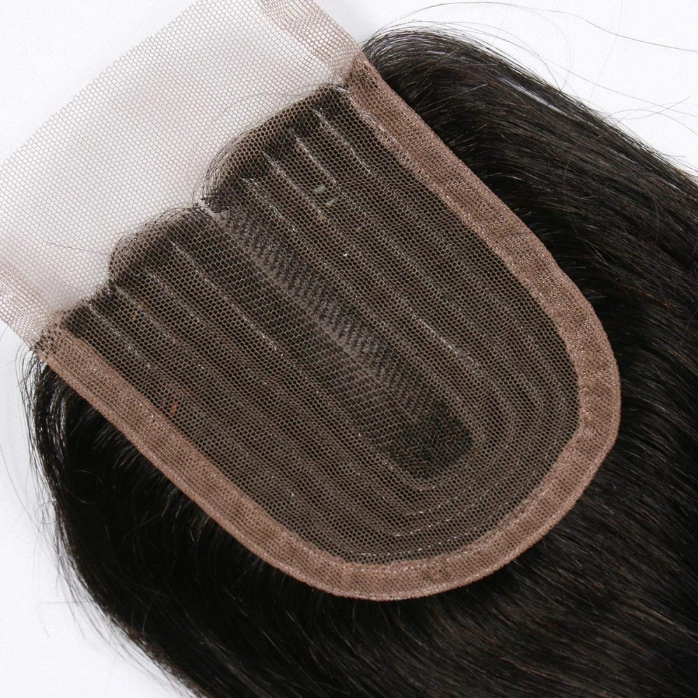 Bliss Emerald  Virgin Brazilian Human Hair 3.5x4 Swiss Lace Closure Body Wave  Middle Part Natural Color