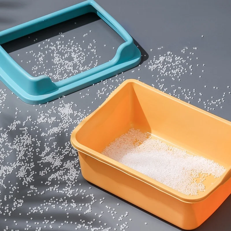 Wholesale Customized Cat Toilet Pet Plastic Cat Litter Box Durable Kitten Sandbox Cat Toilet