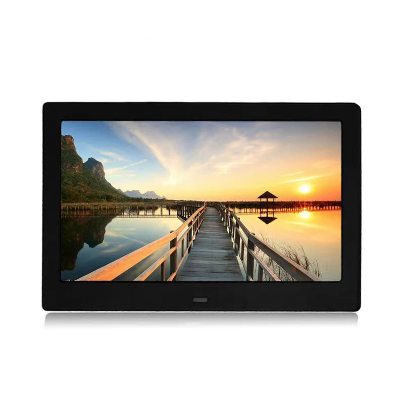 Customized different sizes digital alarm clock digital photo frame advertising machine player