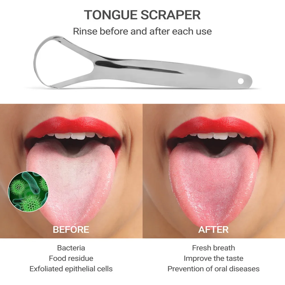 TOOCARE бесплатный образец Zungenreiniger Gratte Langue Tongschraper скребок для
