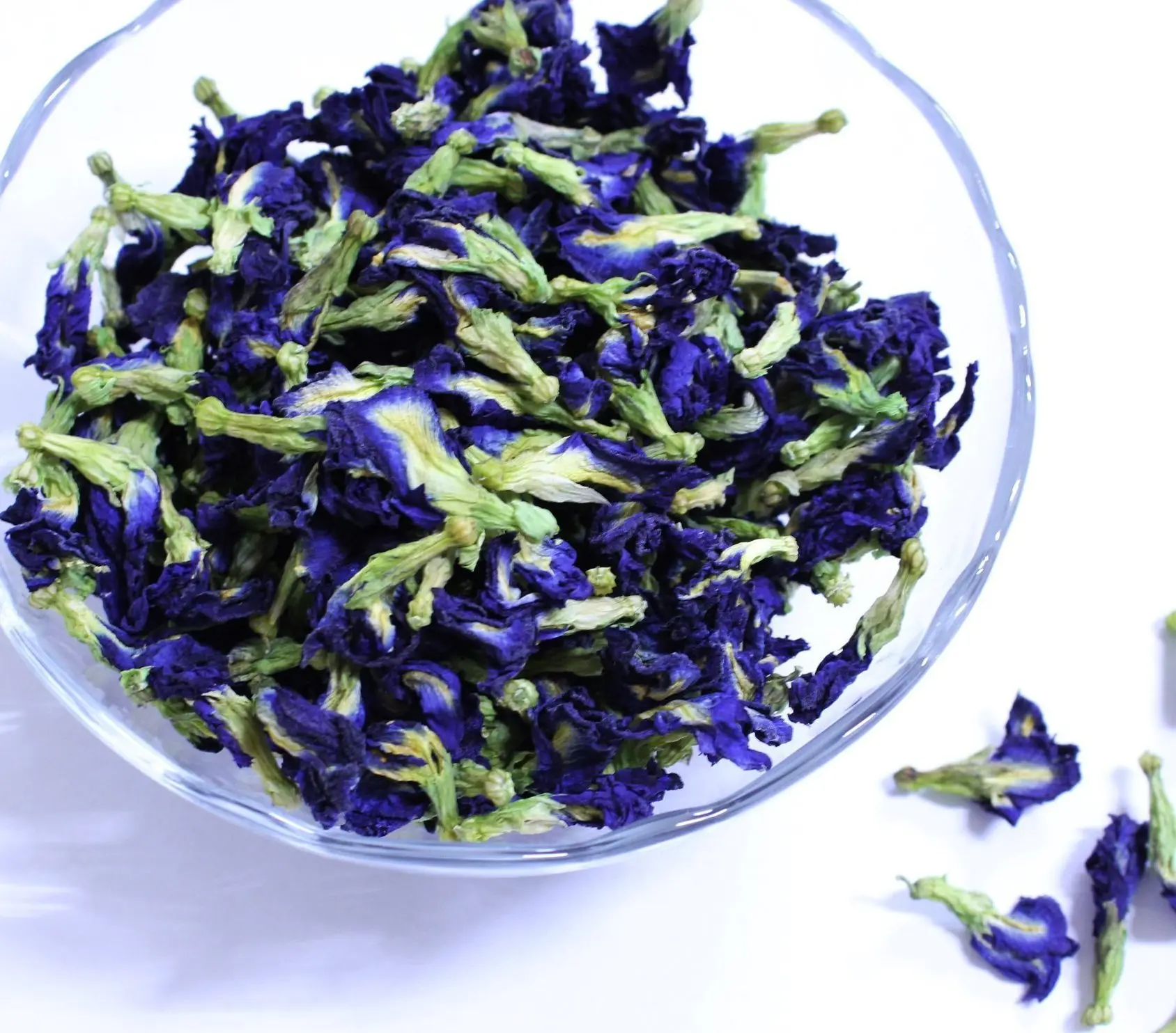 Natural Pigment Dried Flower herbal tea Die Dou Hua  Private Labeling  Organic Blue Butterfly Pea flower  Tea