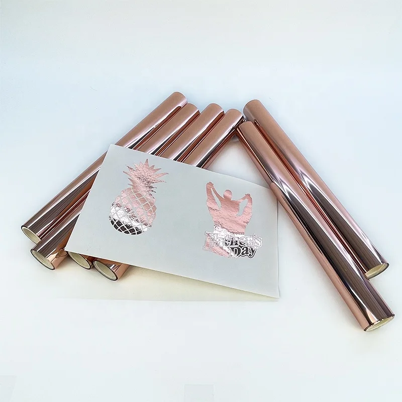 Bronze and Gold Color Holographic Hot Stamping Laser Foil Paper Sheet for Packaging Material Printing