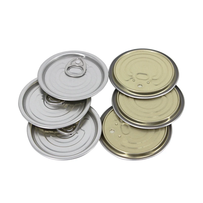 #202 #211 #300 #307 #401 Easy Open End EOE Aluminum Lids SPTE TFS RPT SOT FO for Canned Food Meat Empty Cans