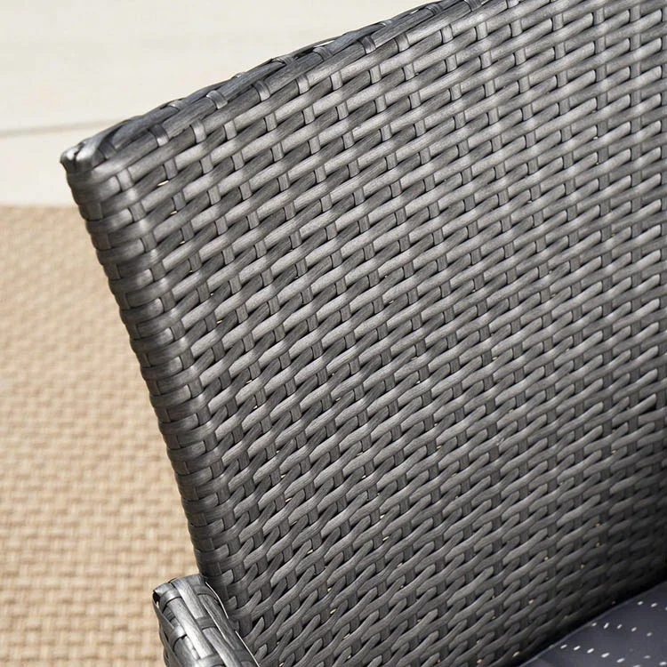 Outdoor Swimming Pool Rattan Furniture Set 7seaters Luxury Metal Designs Design Dining Table