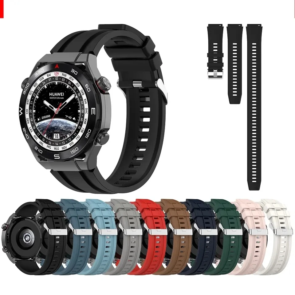 2023 NEW Arrival 22mm Silicone Strap For Huawei Watch Ultimate Silicone Smart Band For Huawei Ultimate Replacement Watchband