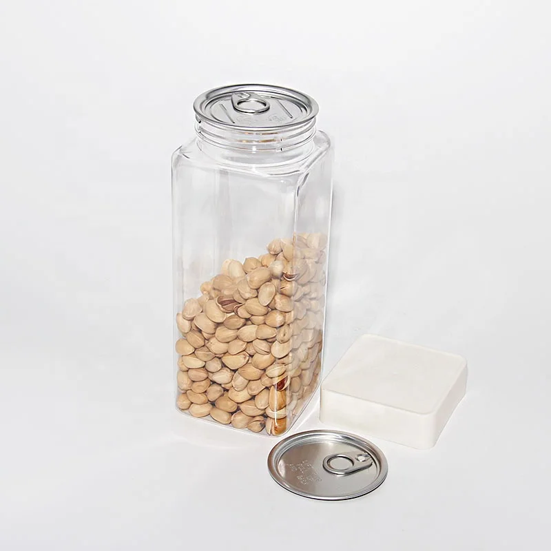 
12oz 20oz EOE Lid Good Package Bottle Square PET Plastic Jar Manufacturer 