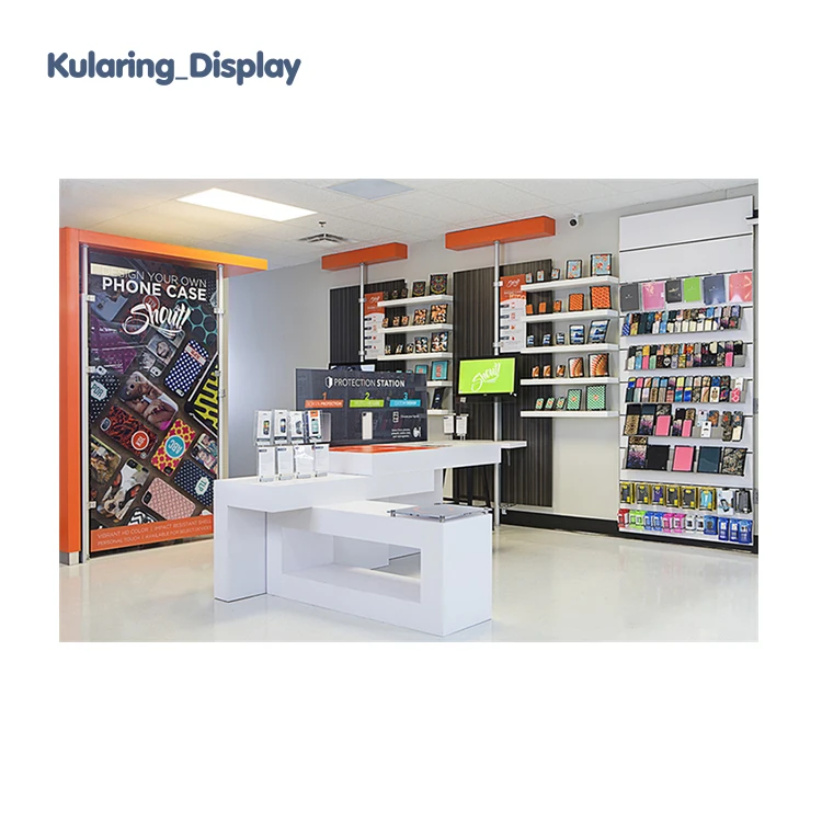 Mobile Phone Shop Display Fixture Display Showcase Cell Phone Repair Store Displays For Shopping Mall Cellphone Repair Kiosk