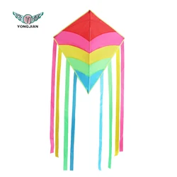 high quality Rainbow Diamond Kite Single Line Beginner Kite for Kids