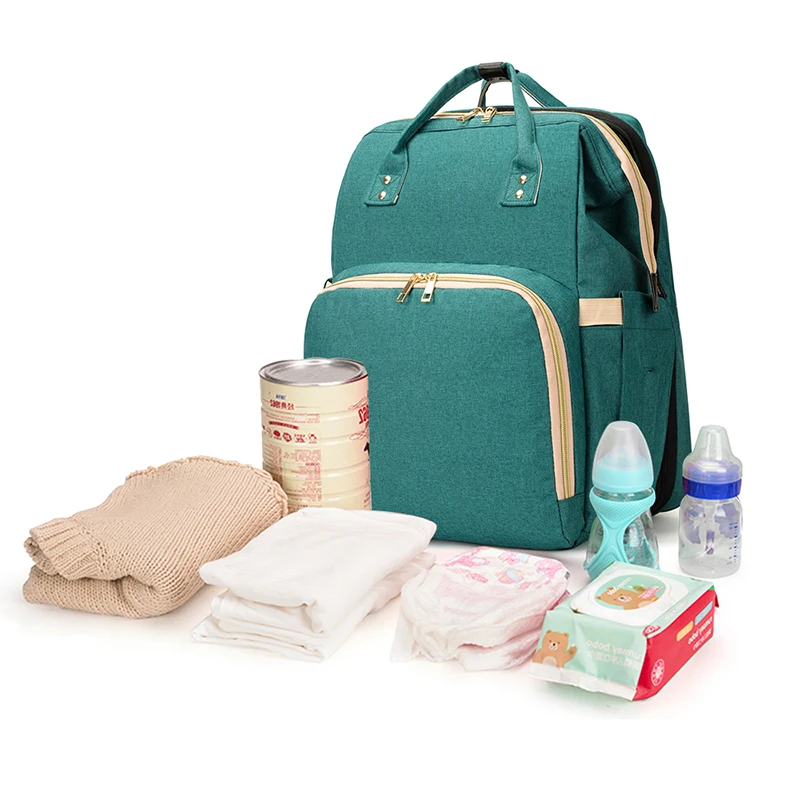 Wholesale Multi Purpose Portable Outdoor Changing Set Baby Diaper Bag Foldable Kids Girls Travel Bed Custom Stroller Organizer