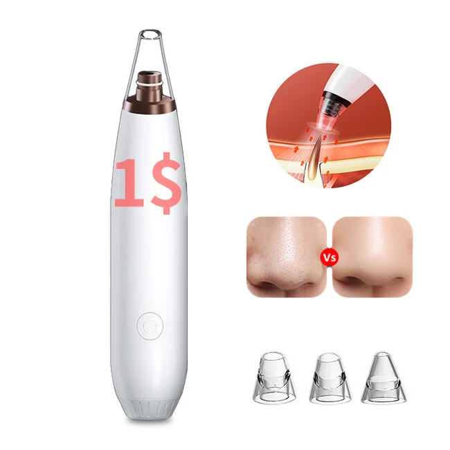 Wholesale vacuum face cleaner bubble blackhead suction device electric 5 head pore cleaner blackhead remover vacuum