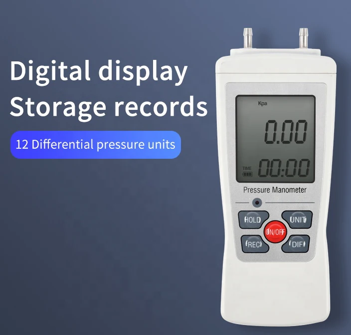 High Accuracy Differential Pressure Gauge Manometer with Accuracy 0.3%FS