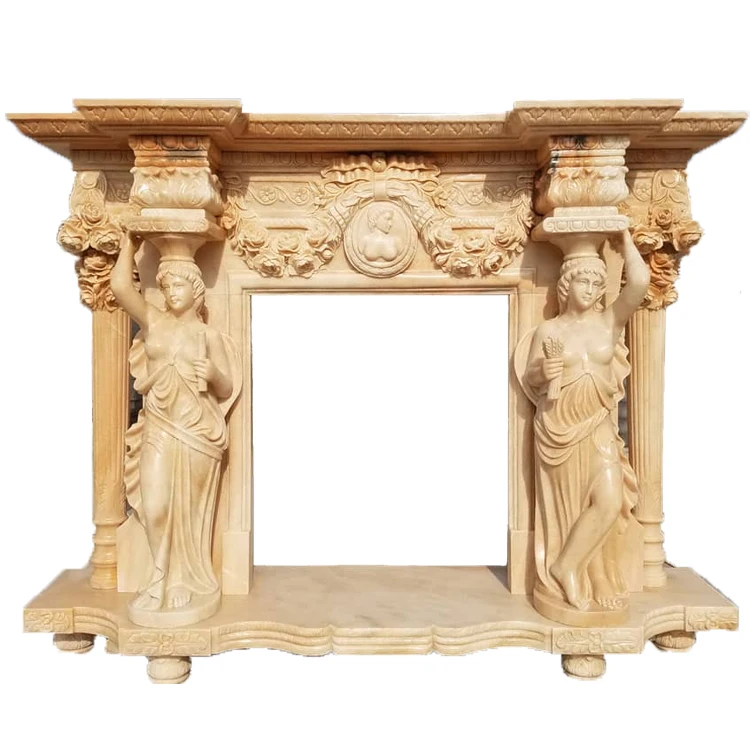 Marble decorative fireplace mantel fireplace water steam double sided fireplace mantel dark marble