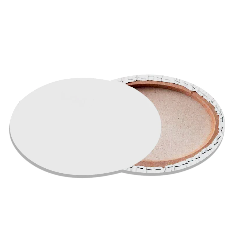 wholesale fine plain art painting stretched blank MDF wood oval canvas boards panel for acrylic oil paint
