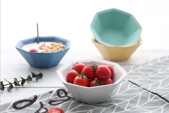 bulk chinese ceramic sala bowls with geometric matte sala bowls for kids