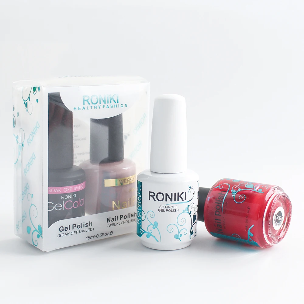 RONIKI Factory Outlet Nail Art Designs Soak Off Colors Gel Uv Nail Gel Kit