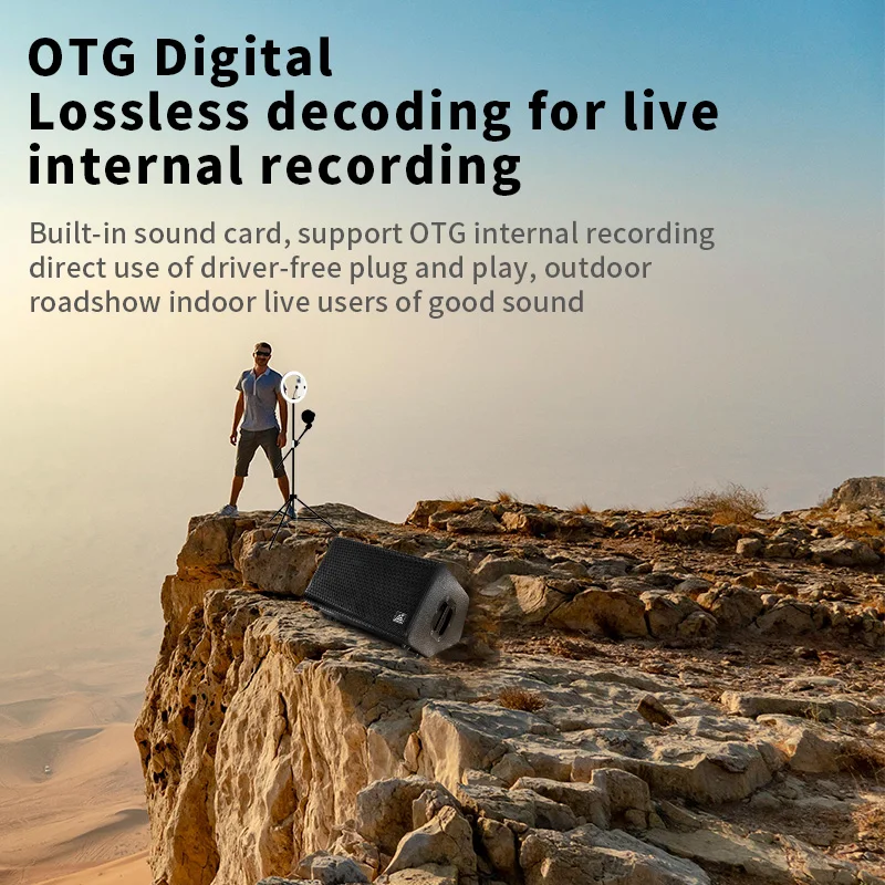 Lihui TT8 Bluetooth Professional Speaker 8inch Outdoor Performance Portable  with Battery  Bluetooth Speaker