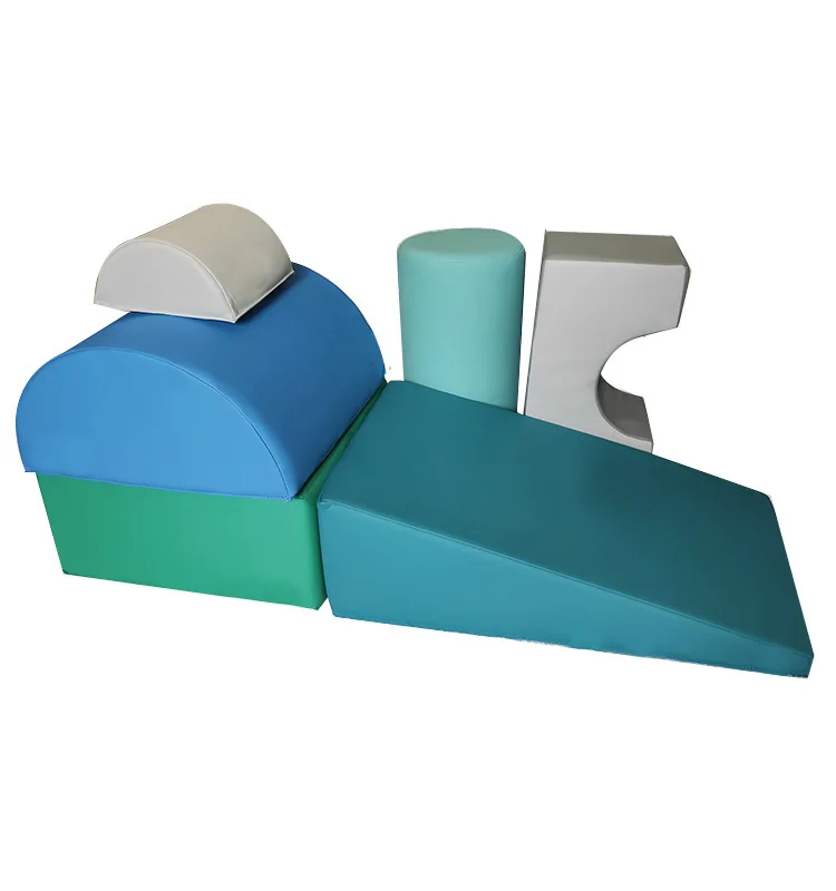 6 Piece Kids Combination Foam Soft Play Climbing And Crawl Set Equipment Toddler Softzone Play Area Toys For Indoor Playground