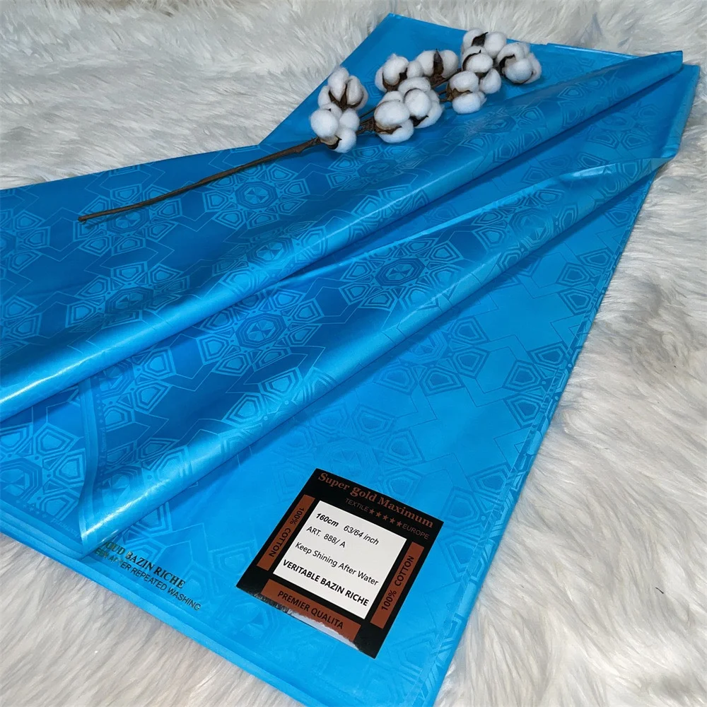 ACI Германия качественный базин богатый супер Magnum Золотой Оригинал 70X70 160 см Мали Дамаск жаккардовая парчовая ткань хлопковый Текстиль