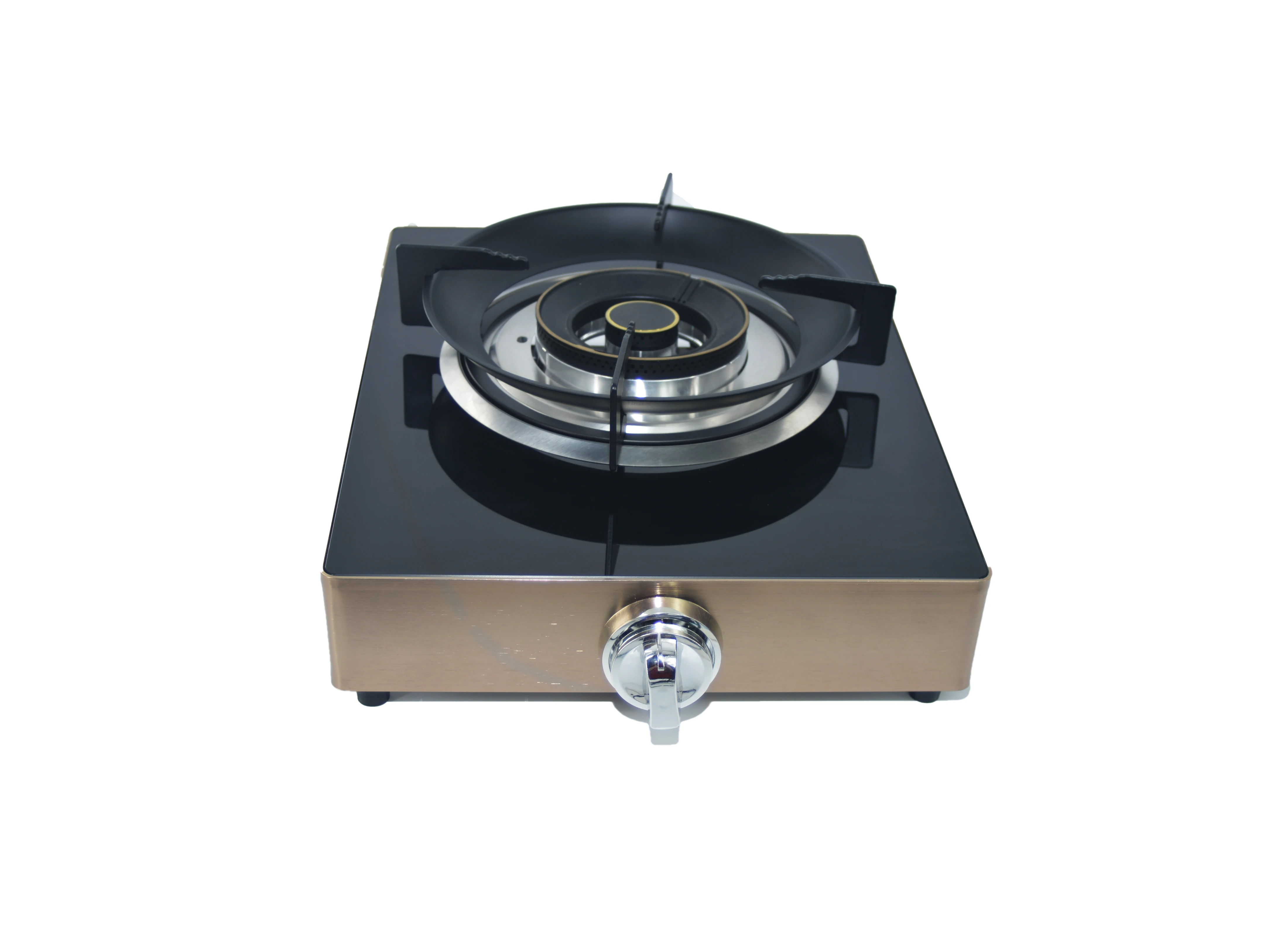 High-Powered Single Head Gas Cooktop Large Firepower Made in China for Natural Gas Liquefied Petroleum Gas Glass Panel Cooktop
