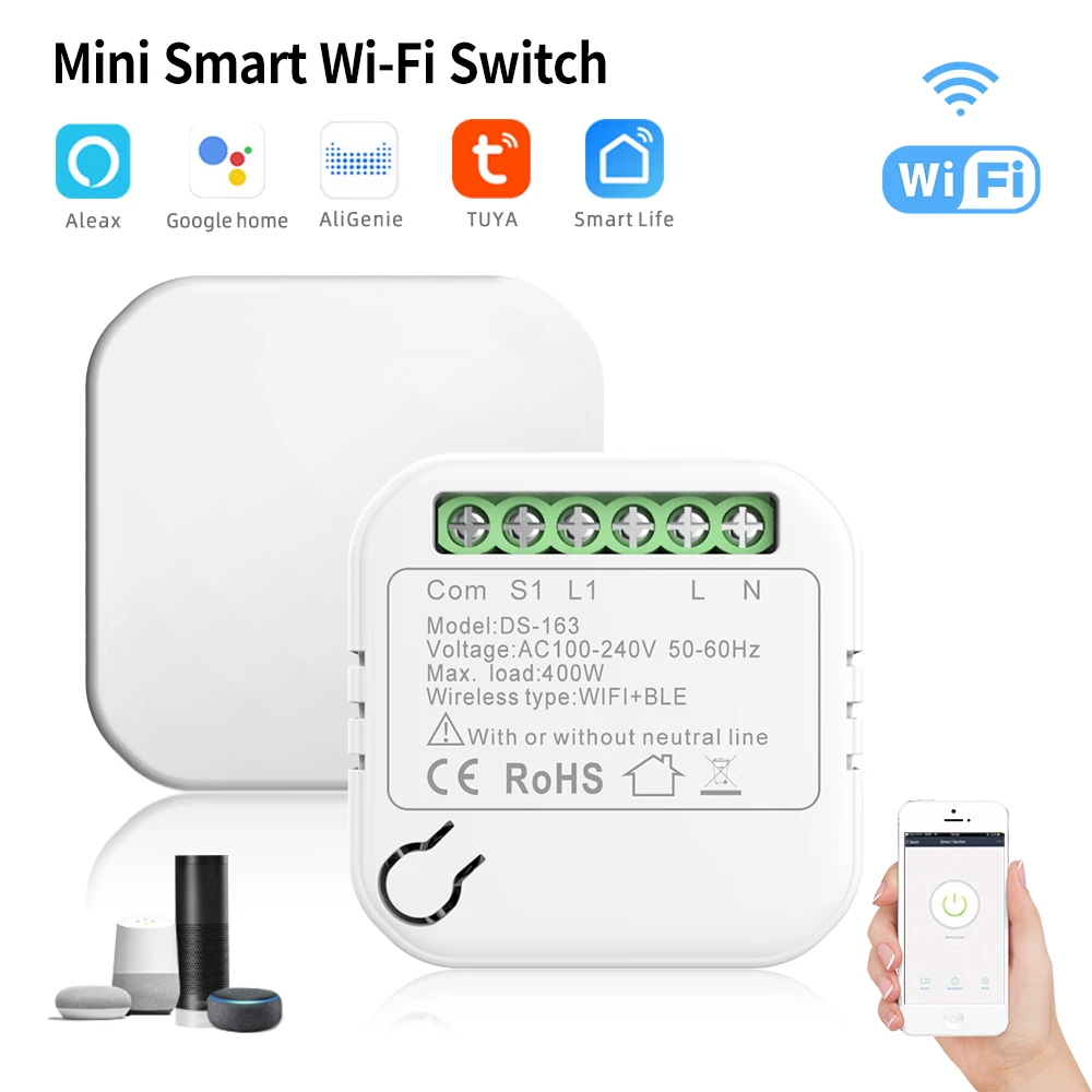 Фабрика Питания Универсальный мини умный wifi выключатель света tuya приложение zigbee дом переключатель для