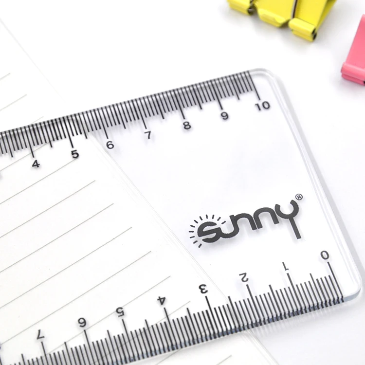 10cm  transparent clear plastic scale ruler