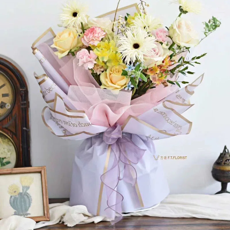 Korea Style Flower Bouquet Wrapping Paper Phnom Penh jelly film Florist Wrapping Paper