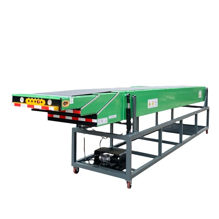 Telescopic Conveyor Mechanism Extendable Container Belt For Truck Loadingunloading Mobile Retractable Telescopic Belt Conveyor
