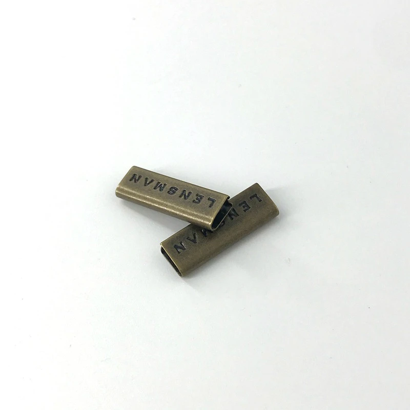 Engraved Metal Brass Custom Webbing Belt Cord End Clip