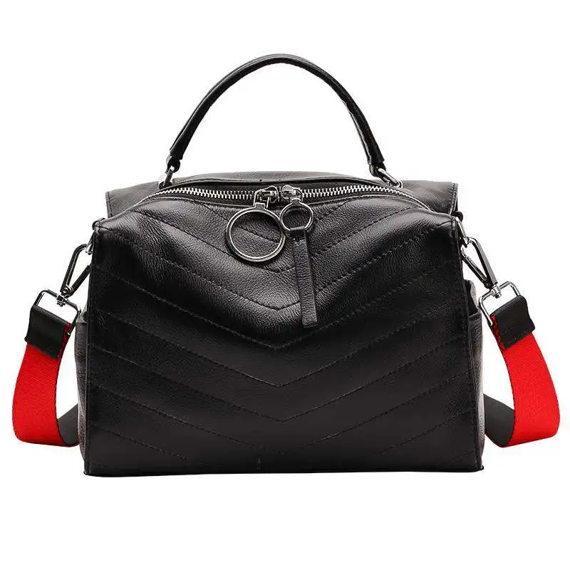 2022 Custom Ladies Handbags Quilted Design Handbag For Women With Two Metal Pullers