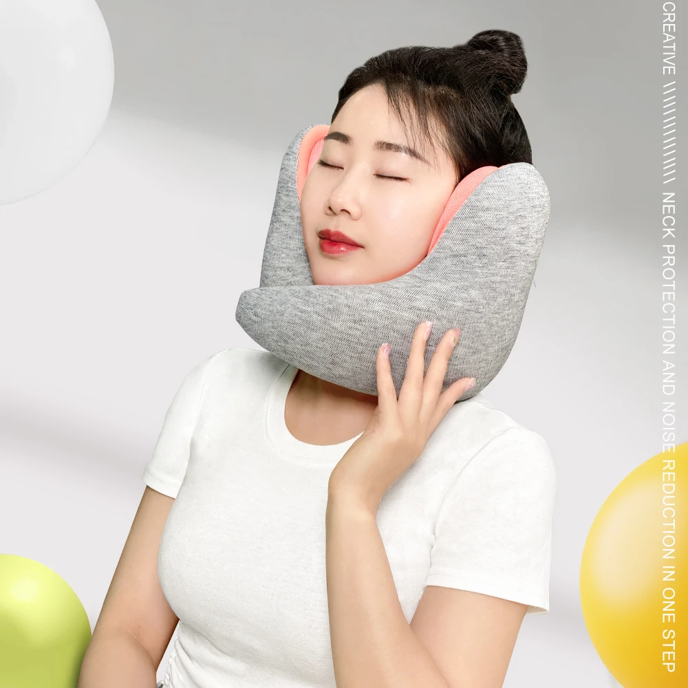 Офисная Бесшумная Подушка для сна U-образная подголовник шумоподавления дорожная подушка шеи Шейная