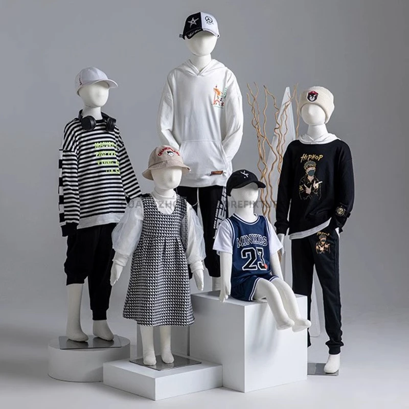 kid cotton covered Bendable pin-able Toddlers full body form flexible soft Infants stand model sitting children Mannequin